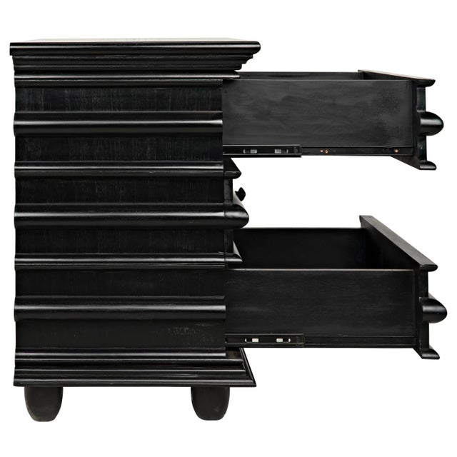 Ascona Side Table, Hand Rubbed Black For Sale - Image 11 of 12