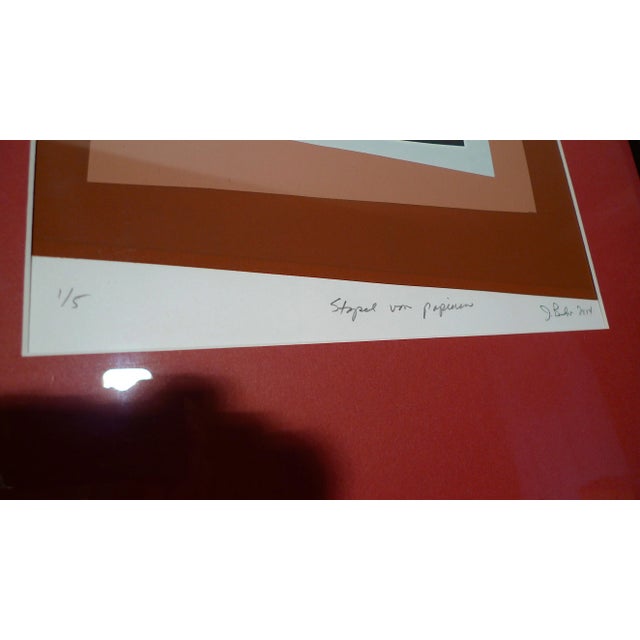 2010s Abstract Expressionist Framed Painting, a Quadriptych Limited Edition by J. Barlow For Sale - Image 4 of 6