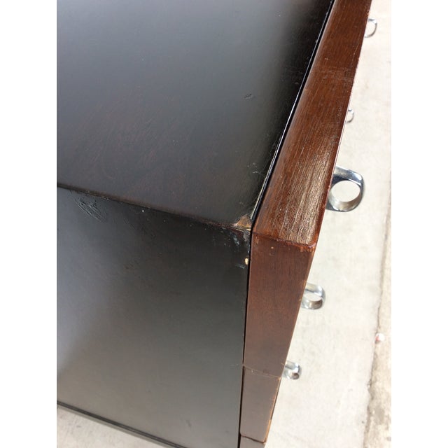 Mid Century Modern Lowboy Dresser With Chrome Accents by American of Martinsville For Sale - Image 18 of 18