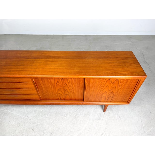 Wood Mid-Century Modern Sideboard in Teak by Gunni Omann For Sale - Image 7 of 13