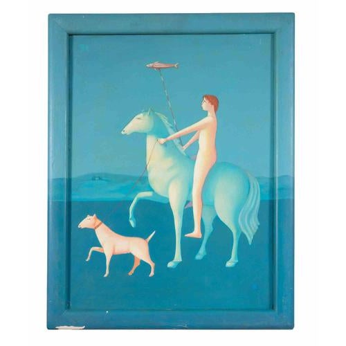 Contemporary Nude Direction Indicated, 1990s, Oil Painting on Canvas, Framed For Sale - Image 3 of 5
