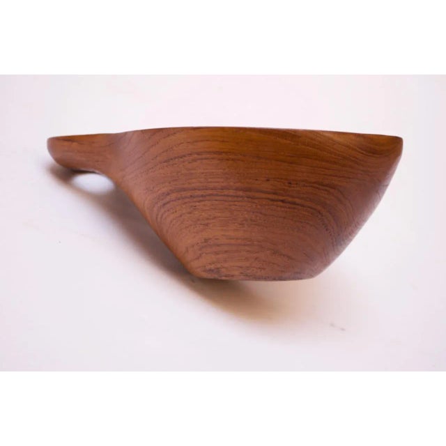 Collection of Three Vintage Teak Serving Pieces Including Designs by Laurs Jensen for Odense For Sale - Image 4 of 13