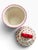 Late 20th Century Vintage Nantucket Home Pink Cupcake Cookie Jar With Heart Lid For Sale - Image 5 of 6