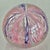 Late 20th Century Late 20th Century Murano Style Pink and Lavender Latticino Ribbon Glass Paperweight For Sale - Image 5 of 5