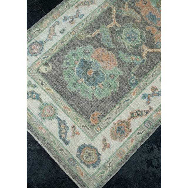 Turkish Turkish Oushak Runner Rug 2'11" x 19' #17555 For Sale - Image 3 of 8