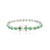 14k Gold Emerald and Diamond Tennis Bracelet –Vintage Style Fine Jewelry For Sale In New York - Image 6 of 10
