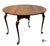 Wood Vintage Traditional Queen Anne Style Drop Leaf Accent / Side Table For Sale - Image 7 of 11