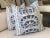 Contemporary Thibaut “Cairo” in Blue Plush Down-Filled Complete 24" Pillow - A Pair For Sale - Image 3 of 5