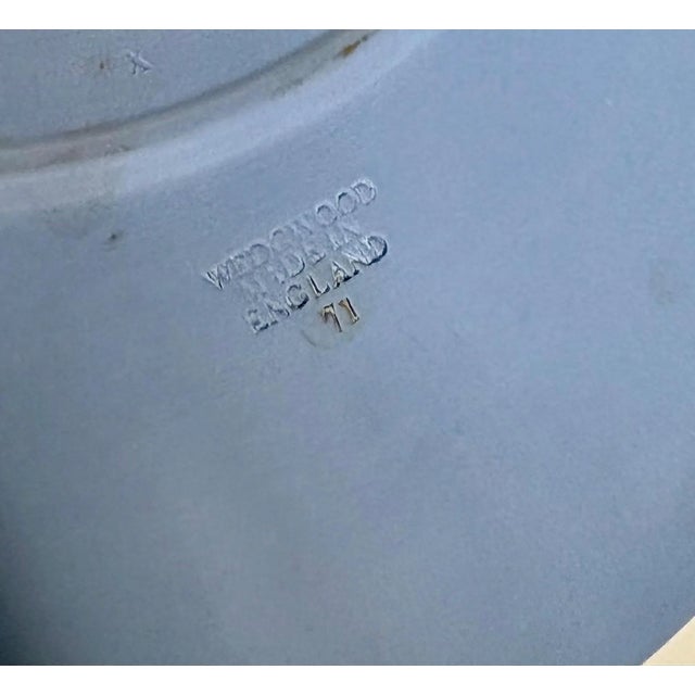 Wedgwood Vintage Wedgwood Jasperware Pale Blue Cake Plate – Sacrifice Pattern – (Sold Individually) For Sale - Image 4 of 5