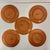 1950s Vintage Southwestern Folk Art Boho Chic Peruvian Terra Cotta Dinner Plates - Set of 5. For Sale - Image 10 of 11