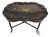 Late 19th Century Regency Black Lacquered Papier-Mache Tray Table For Sale