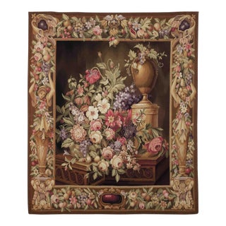 Statue Border Large Handwoven Tapestry - 240 X 200 Cm (7'9" X 6'6") - Requires Rod Size 5 For Sale