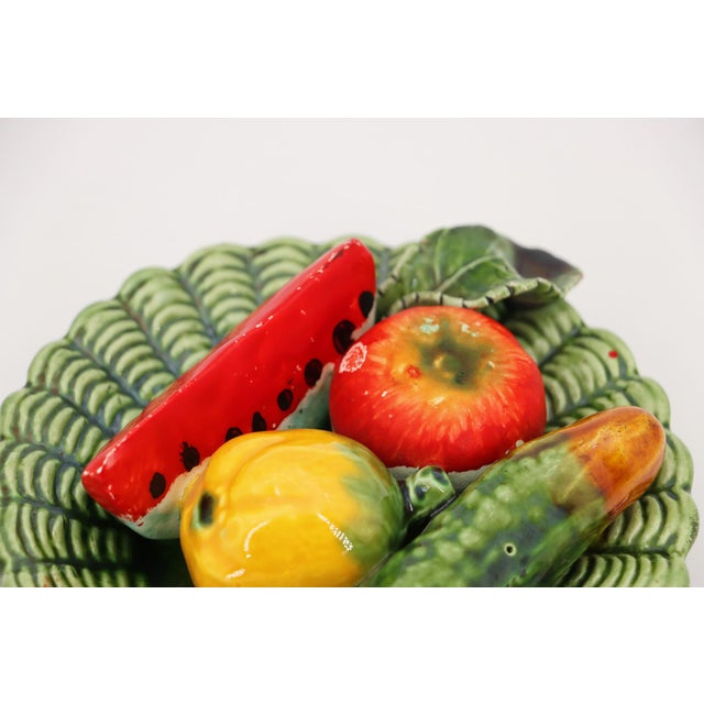 Trompe l'Oeil Antique Portuguese Plate For Sale - Image 6 of 13