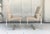 Metal Upholstered Brass and Lucite Armchairs - a Pair For Sale - Image 7 of 12
