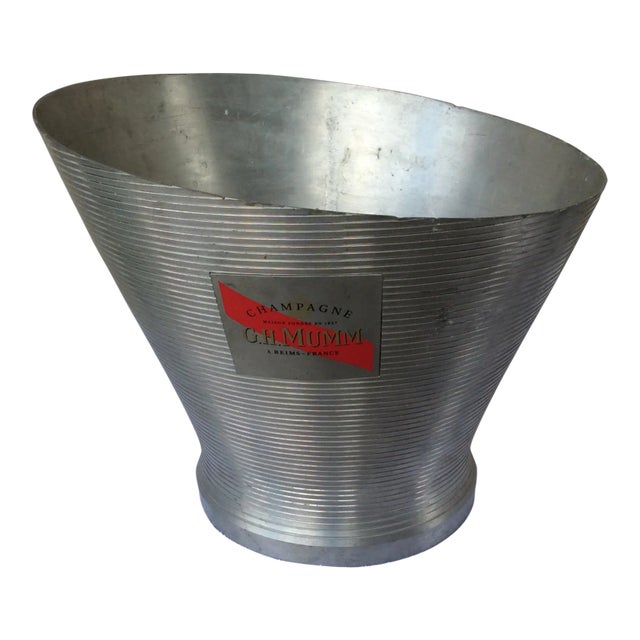 Mid-Century Modern French G H Mumm Champagne Chiller For Sale