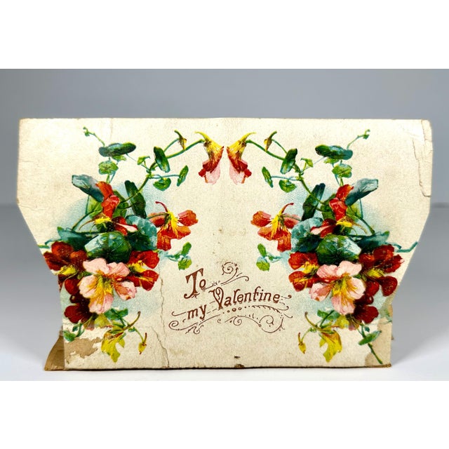 Green Victorian Pop-Up Valentine Card: 19th Century 3D Lithograph For Sale - Image 8 of 10