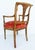 Early 20th Century Antique Carved Venetian Plastered Wood Armchairs With Pineapple Seats For Sale - Image 5 of 12