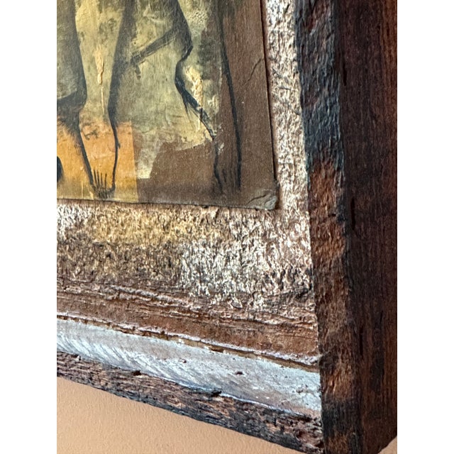 Mid 20th Century Mid-Century Modern California Modernist Seated Nude Painting by Leon d'Usseau (Dusso) For Sale In Boston - Image 6 of 12