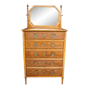 Aimone Mahogany & Satinwood High Chest