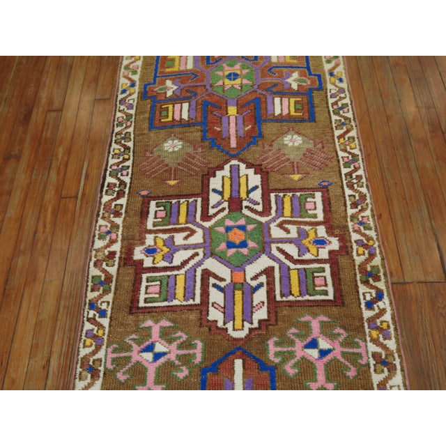 Textile Turkish Anatolian Runner, 2'10'' X 12'10'' For Sale - Image 7 of 8