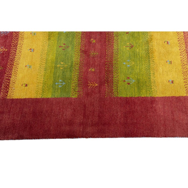 Textile Gabbeh Loribaft Rug in Wool For Sale - Image 7 of 11
