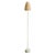 Mid-Century Swedish S-1871 Floor Lamp in Metal & Rattan from Hans-Agne Jakobsson, Sweden, 1950s For Sale