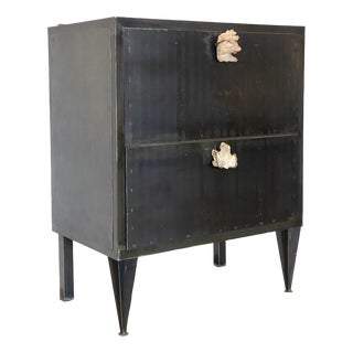 Iron & Quartz Commode, 1990s For Sale