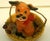 1950s Vintage 1950s Ceramic Dog in Basket Figurine Japan Kitsch Puppy Excellent Condition For Sale - Image 5 of 6