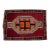 Authentic Kars Kilim Rug, Red and Earth Tone Turkish Rug, Small Living Room Kilim, Rare Personal Village Weave, 1970s Anatolian Rug 4x5 Ft Approx For Sale