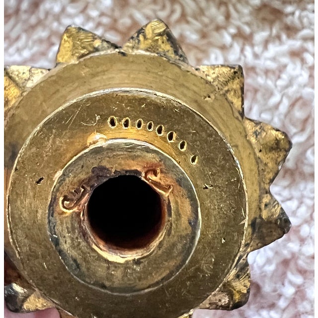 Pair of 19th Century French Gilt Bronze Champlevé Candelabras For Sale - Image 11 of 12