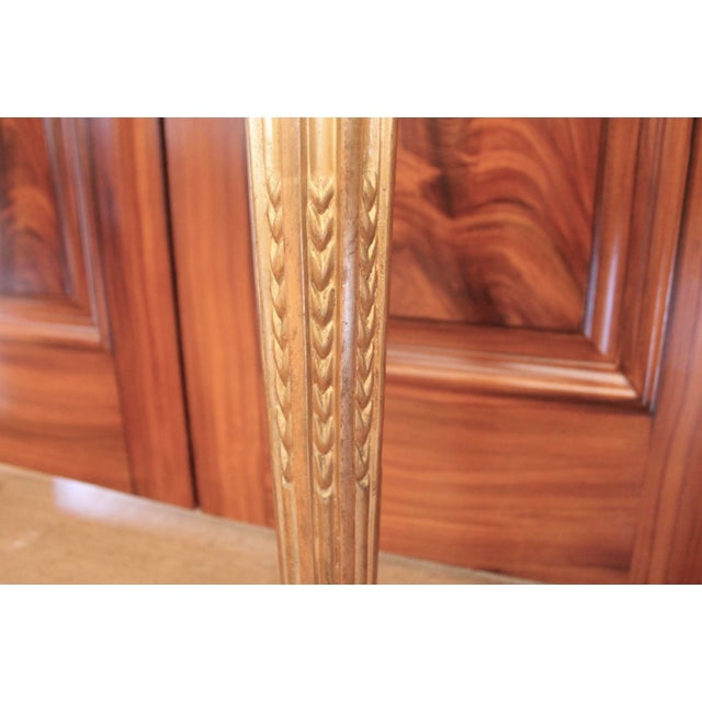 Italian Neoclassical Demilune Gilt Wood Console Table For Sale - Image 11 of 13