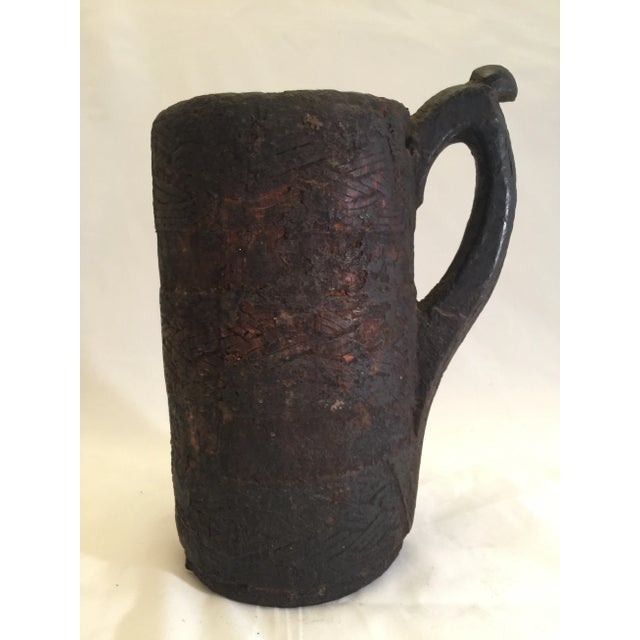 Antique Carved Milk Jug From Nepal For Sale In Chicago - Image 6 of 6