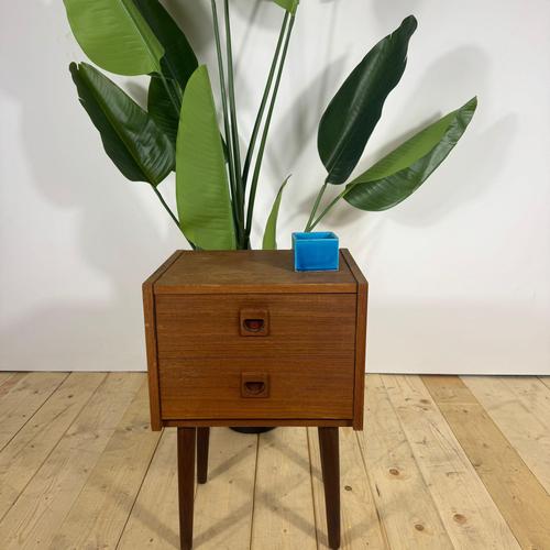 Vintage Danish Teak Bedside Table, 1960s For Sale - Image 4 of 8