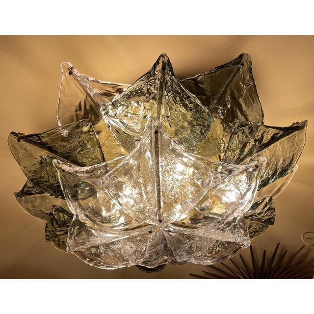 Murano Glass Ceiling Lamp from Mazzega, 1974 For Sale - Image 14 of 18