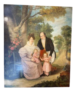 Jardinet, Family Scene, 1932, Painting on Canvas