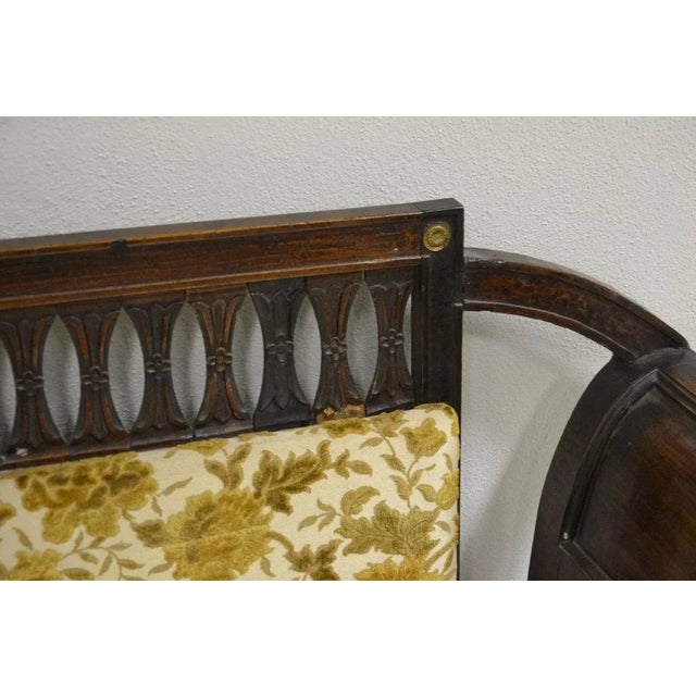 Antique Louis XVI Walnut Sofa For Sale - Image 4 of 9