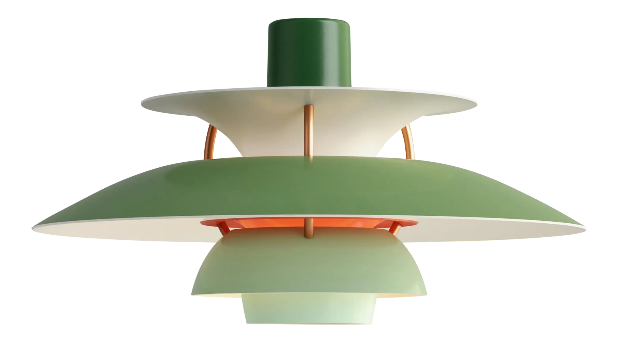 Poul Henningson Green PH5 Mini Pendant for Louis Poulsen | Chairish