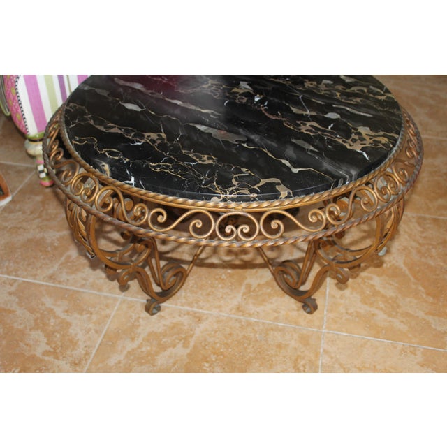 Mid Century/Art Deco Coffee Table after Gilbert Poillerat For Sale - Image 15 of 18