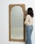 Circa 1920 French Art Nouveau Natural Wood Wall Mirror, Tall Format For Sale In Greensboro - Image 6 of 8