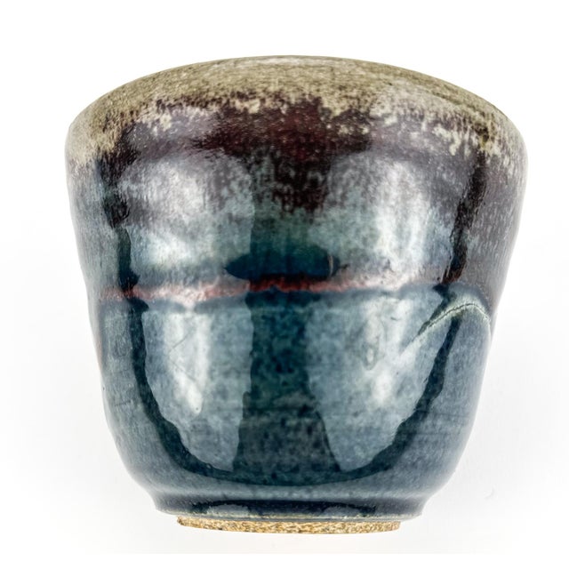 1990s Vintage Ceramic Studio Pottery Planter Vase For Sale - Image 5 of 9