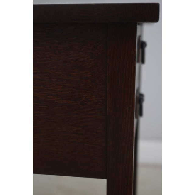 Stickley Mission Oak 2 Drawer Nightstand For Sale - Image 10 of 17