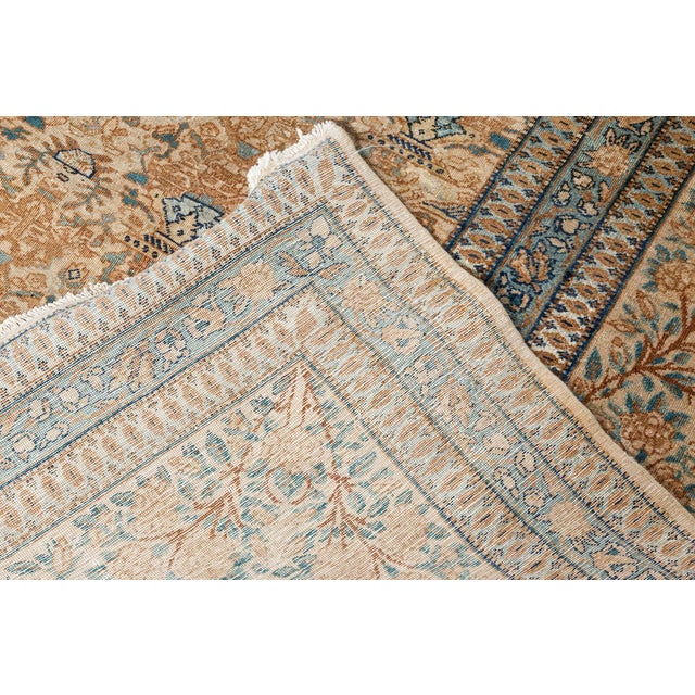 Early 20th Century Authentic 1900s Persian Kirman Handmade Wool Carpet For Sale - Image 5 of 7