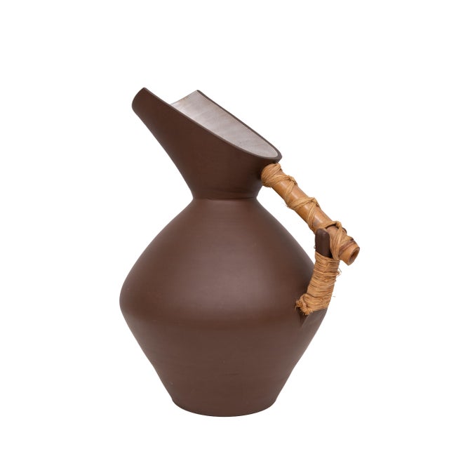1950s Large Studio Pottery Art Jug from Ferdi Ceramic, Germany, 1950s For Sale - Image 5 of 13