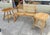 Rustic Mid 20th Century Vermont Tubbs Snowshoe Caned Double Rocker Bench Settee & Side Tables, 3 Pieces For Sale - Image 3 of 11