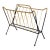 Danish Metal Magazine Holder With Woven Vinyl String Rack Mid-Century Modern 1950s For Sale