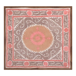 Suzani Tapestry - Vintage Embroidery Wall Decor For Sale