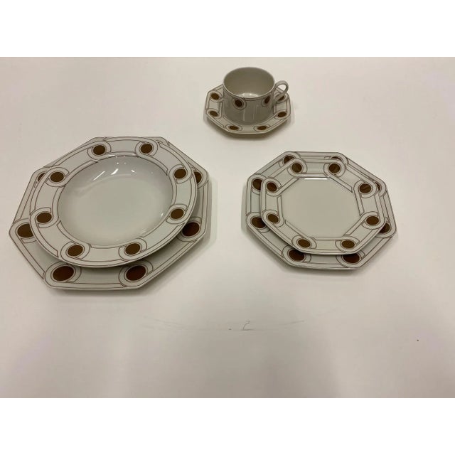 Cream Le Continentale Fitz & Floyd Dinnerware - Set for 10 For Sale - Image 8 of 13