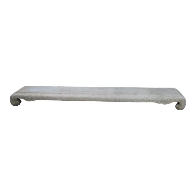 Late 19th Century 93" Long Low Garden Bench or Stepper For Sale