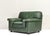 Roche Bobois Lounge Armchair in Original Green Patinated Leather 1970 For Sale - Image 3 of 17
