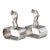 Midcentury English Silver-Plate Golf Putt Napkin Rings For Sale